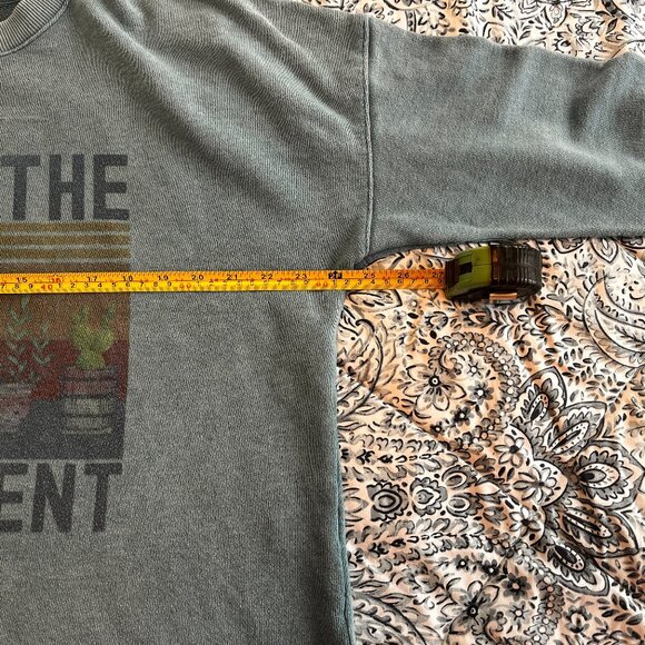 Time and Tru, blue sweatshirt, high low, Size XL - Picture 3 of 5